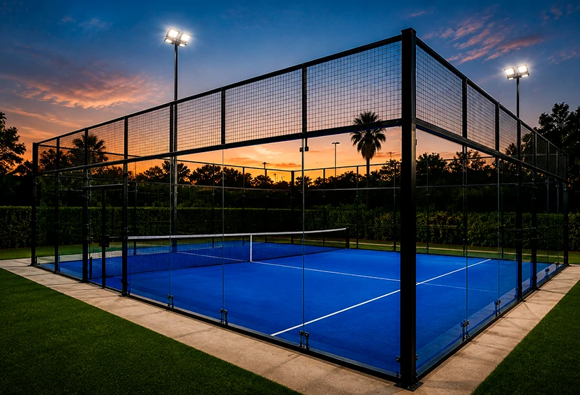 Cancha de pádel clásica