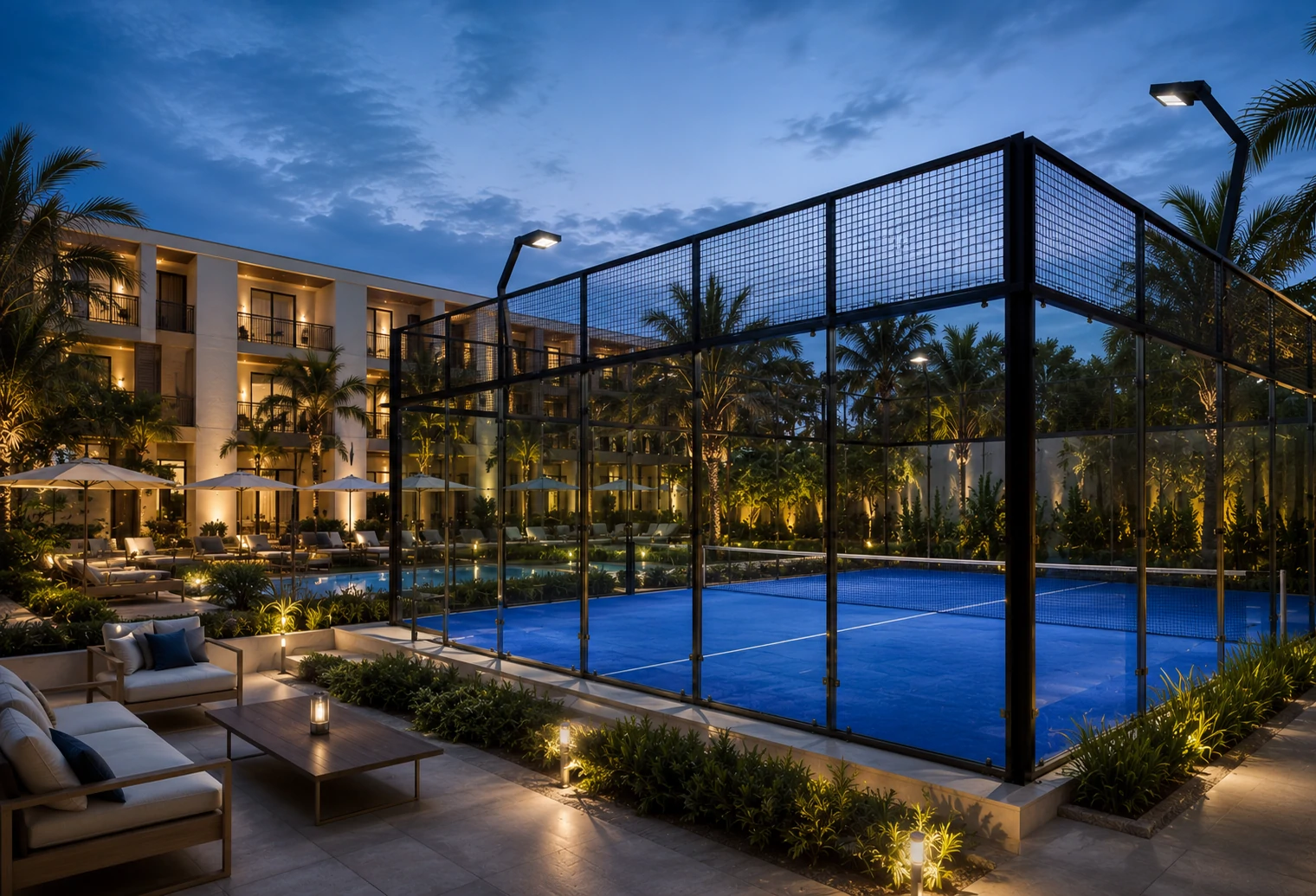 Cancha de pádel para hoteles