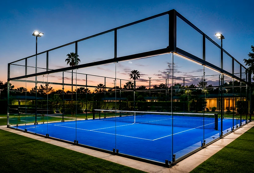 Cancha de pádel semipanorámica